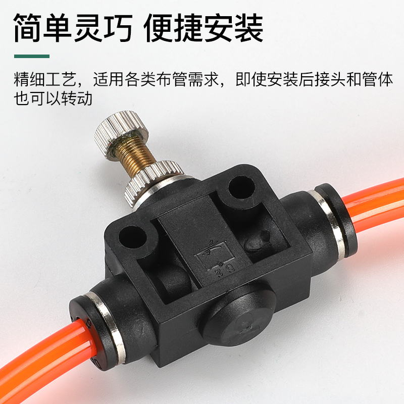 快速插节流阀接头气动高