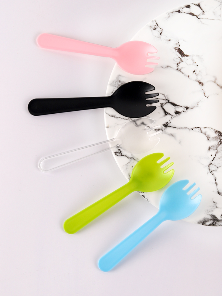 一次性叉子加厚磨砂塑料