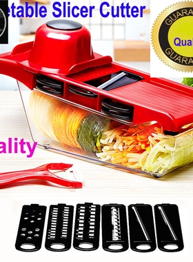 6 in1 Slicer Potat Carrot Grater vegetable slicer Cutter韩式