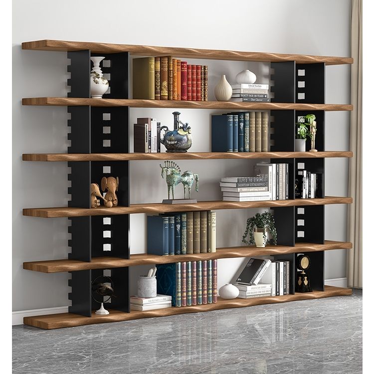 美式落地满墙书架房置物