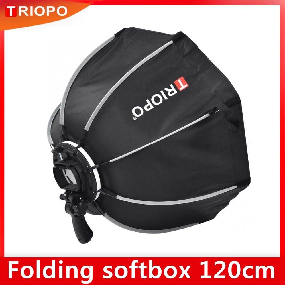 TRIOPO 120cm Octagon mbrella Softbox with handle On-Camare