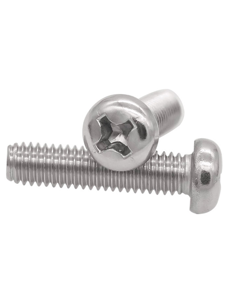 不锈钢十字槽小盘头机螺