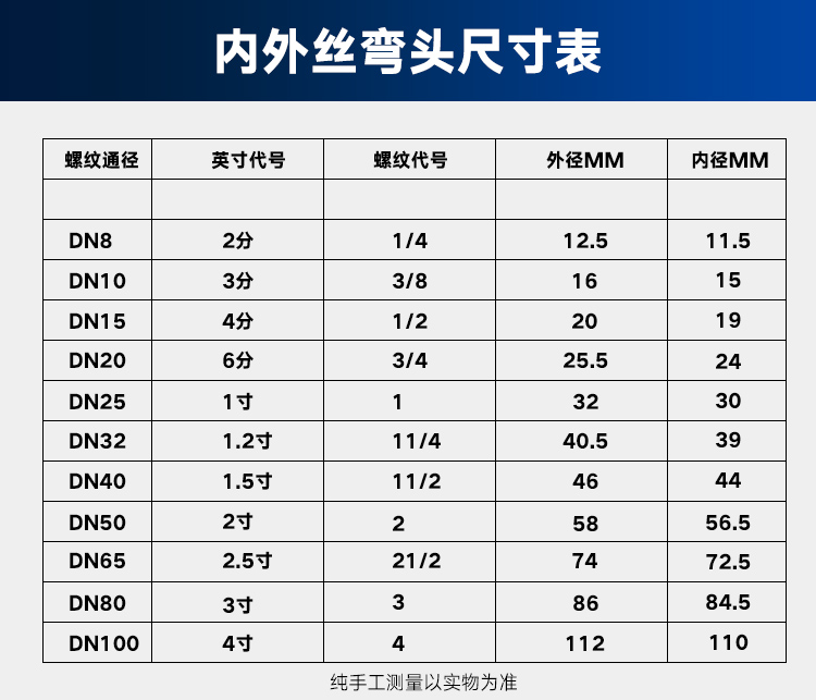316L不锈钢内外丝弯头精铸直角90度内外螺纹牙转接头2分4分1寸2寸
