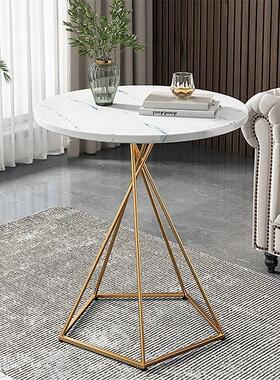 50/60/70cm高茶几小尺寸创意轻奢时尚小圆桌洽谈桌边几桌子E2318