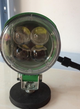 绿色3寸圆4珠12V24V货车led射灯汽车强聚光前照大灯越野车改装顶