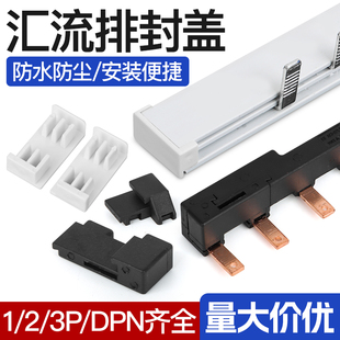 电气汇流排封盖堵头挡片隔片1P 2P 3P DPN防潮防尘防异物安全保护