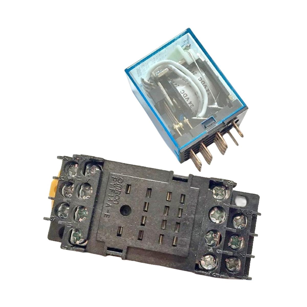 杭州西奥电梯控柜操纵箱继电器MY4N-J DC24V MY4N-GS MY2N-J 110V