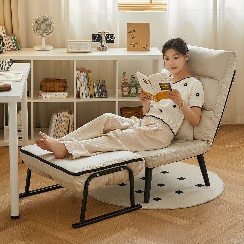 折叠躺椅办公室午休午睡床两用椅夏季家用可坐躺休闲靠背沙发座椅