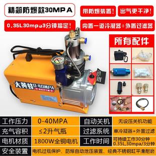 高压打气机30mpa高压气泵40mpa小型单缸大黄蜂水冷电动充气泵冲气