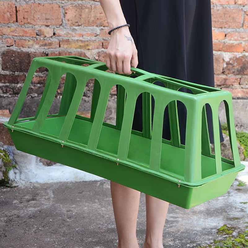 加盖喂鸡食槽自动下料饲