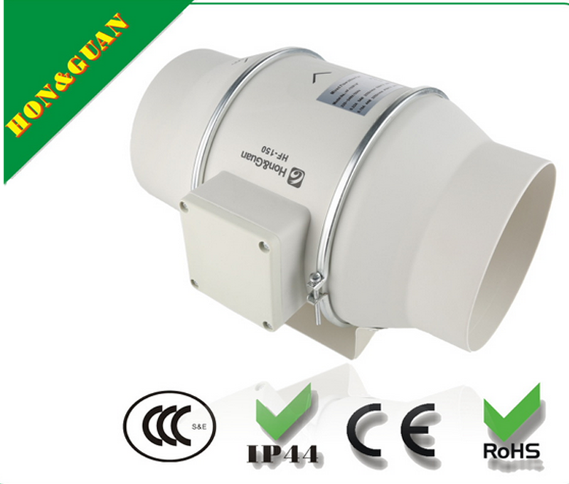 鸿冠150P风机6寸圆形管道风机强力抽风机换气排气扇厨房包邮15c