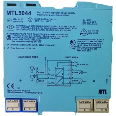 MTL安全栅英国库存现货正品 提供技术支持 MTL5044议价
