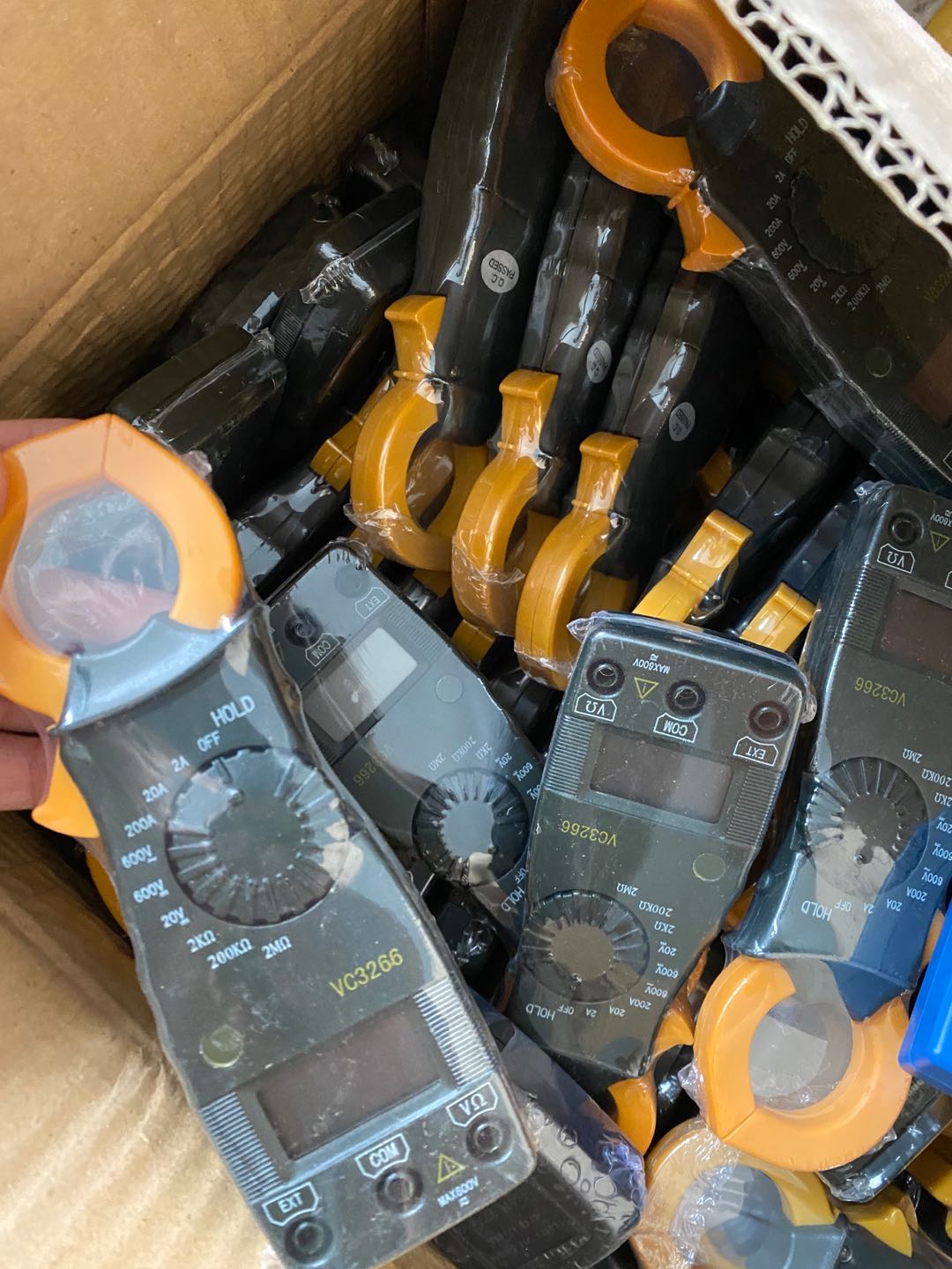 杭州华盛VC3266数字钳形表万用表多功能电流表电工交直流钳流表