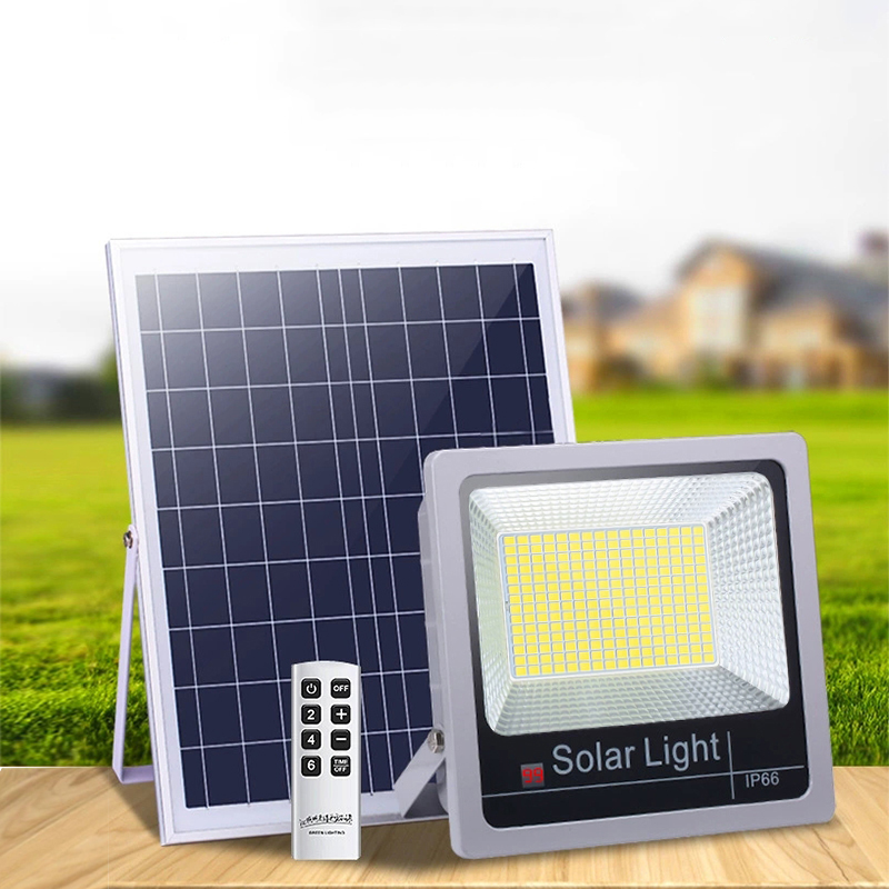 太阳能户外灯别墅庭院灯新农村家用铝遥控高亮照明led投光灯新款