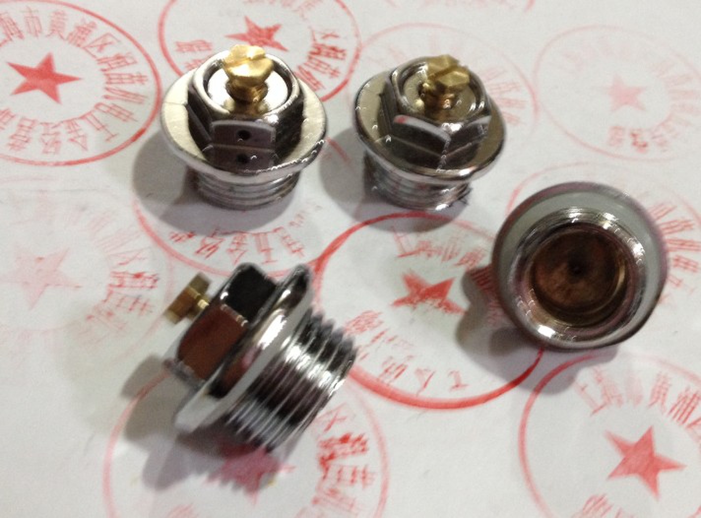 手动暖气放堵头地分水器