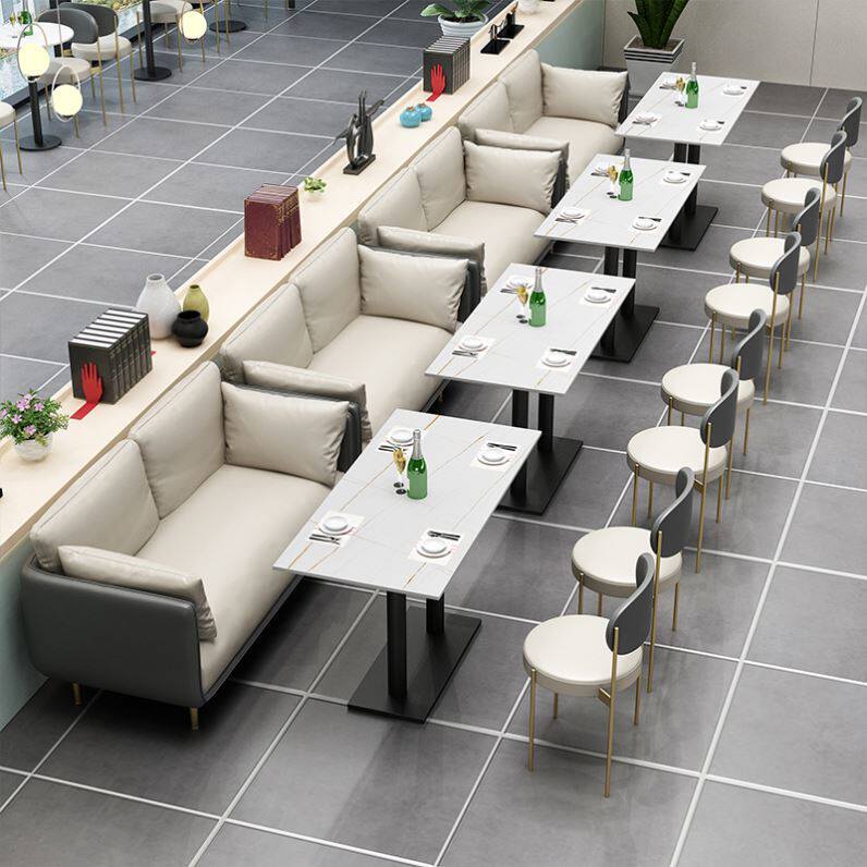 北欧咖啡厅奶茶店休闲洽谈酒吧清吧商用西餐厅卡座沙发桌椅组合