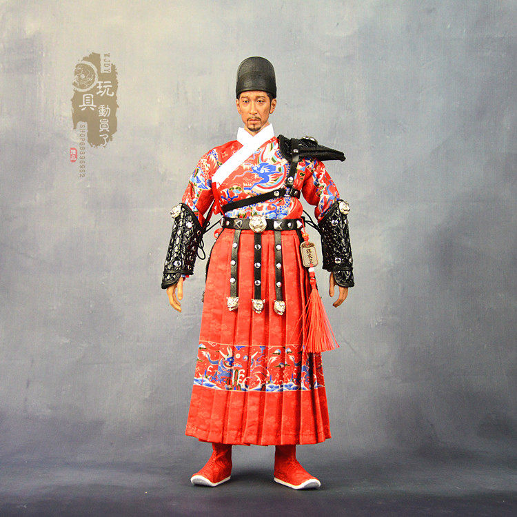 1/6兵人古装御林军锦衣卫飞鱼服12寸人偶6分娃衣服武侠客服装三色