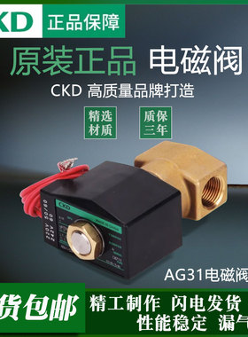 CKD电磁阀AG31-02-1-AC110V AG31-01-1 AG34-1G-1-BE-AC220-DC24V