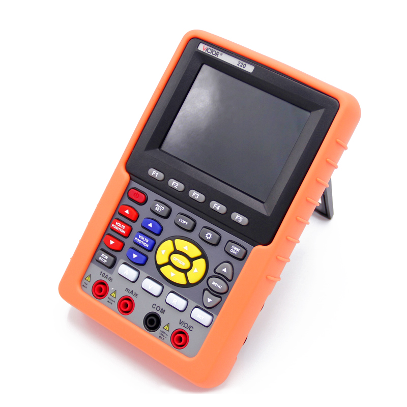 胜利示波器手持表彩色双