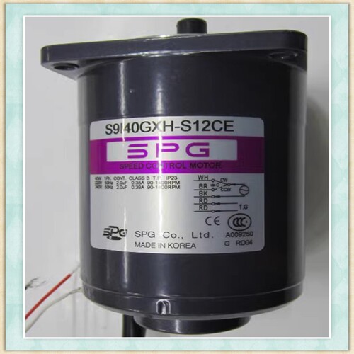 SPG韩国原装正品齿轮减速马达调速单相异步电动机S9R40GXH-S12CE