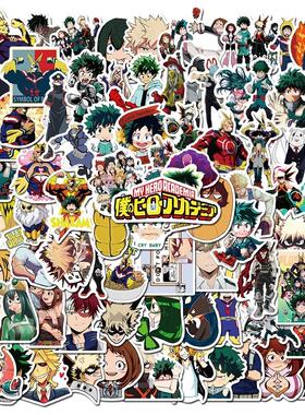 100Pcs My Hero Academia Japan Anime Stickers for Laptop