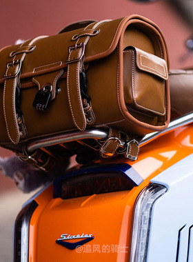 适用踏板摩托车龙嘉亚150 Sixties300后座尾箱包防水改装