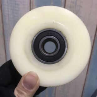 6204双轴承尼龙轮轮子脚轮万向轮配件轱辘承重轮滑轮 4寸6203