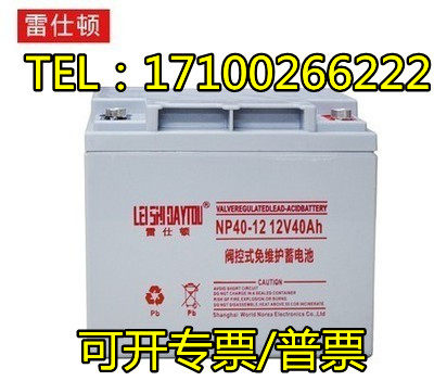 LEISHIDAYTOU雷仕顿蓄电池NP40-12免维护12V40AH消防UPS/EPS包邮