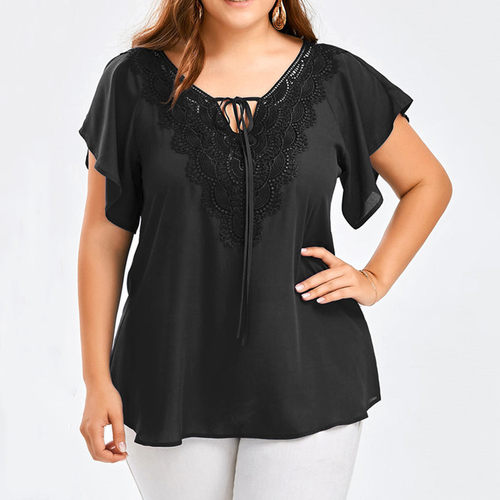XL-5XL 2022 summer women blouse plus size ladies shirt tops