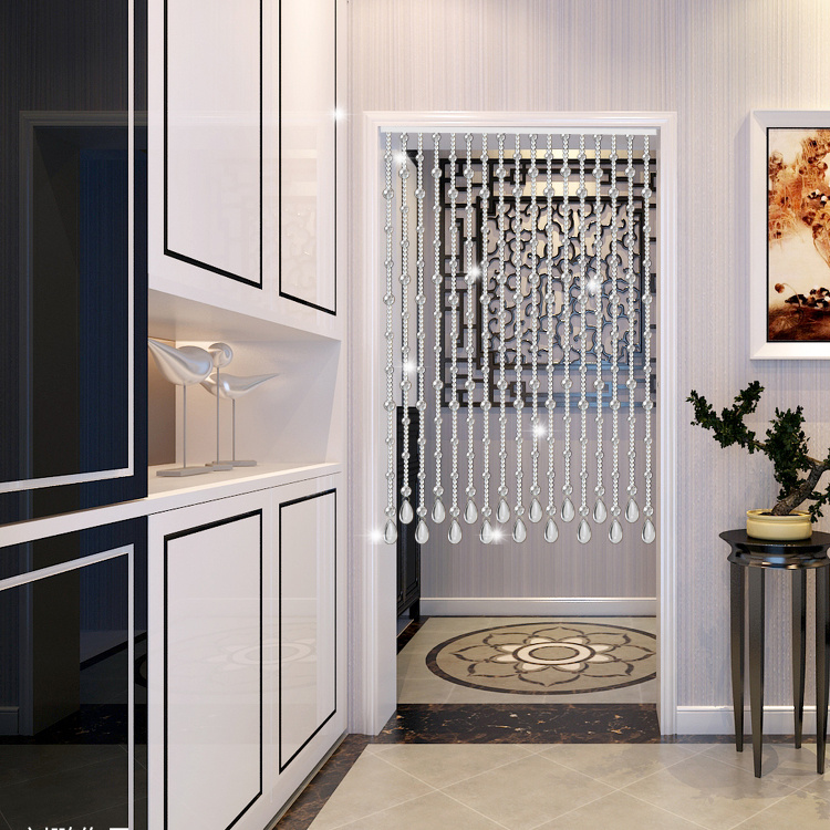 水晶珠帘门隔断满串防缠