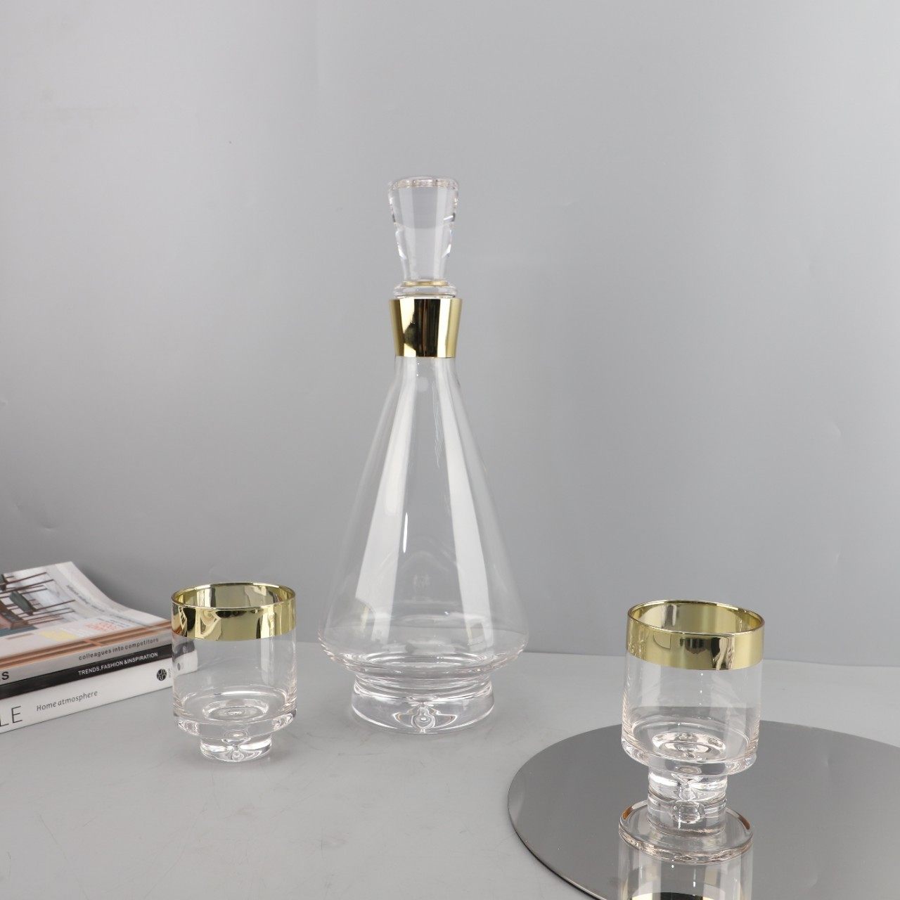 现代轻奢水晶玻璃酒具酒杯醒酒器套装摆件客厅餐边柜酒柜家居装饰,3C数码配件,USB多功能数码宝,淘宝优惠券,粉丝福利购,淘宝优惠卷