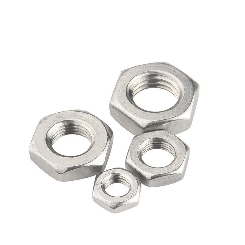 薄六角螺母不锈钢帽锁紧