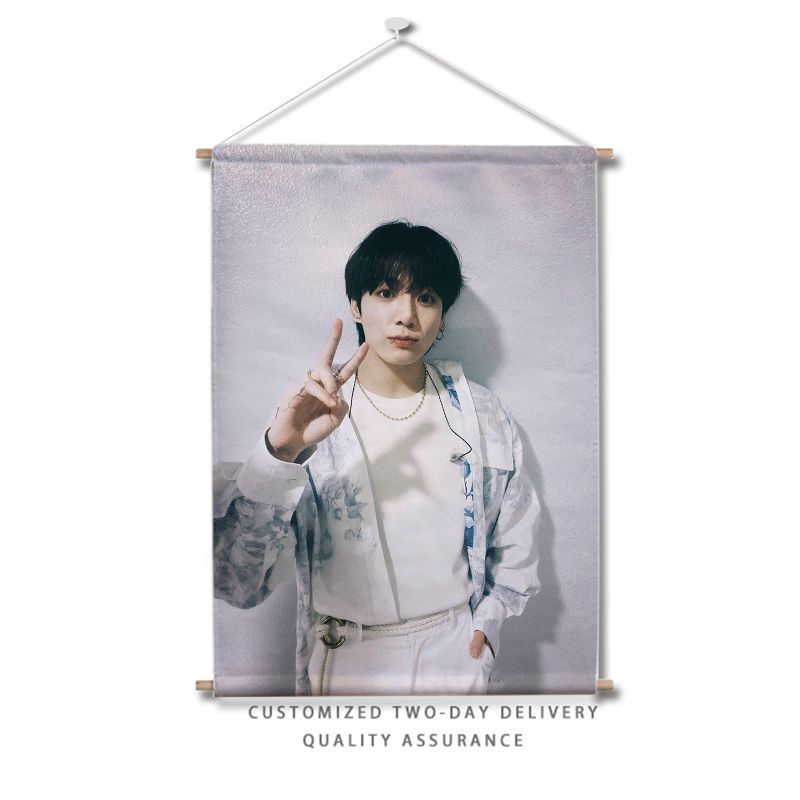 田柾国海报布艺挂画防弹