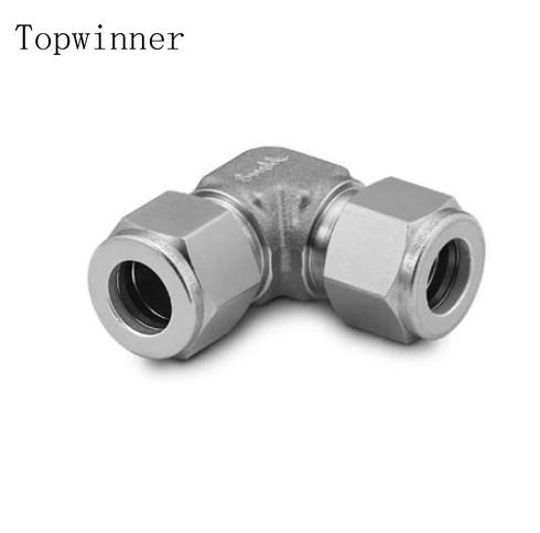 Topwinner气动卡套直角弯头气动接头6MM 8MM 10MM 12MM气管接头