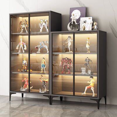 玻璃门书柜手办展示轻奢