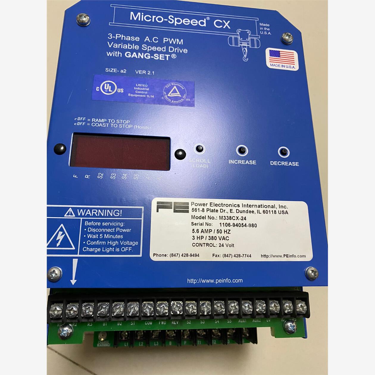 PEINFO变速驱动器M338C