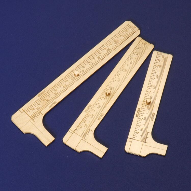 双刻度核桃卡尺 铜卡尺微型卡尺铜卡尺迷你小卡尺游标卡尺塑料卡