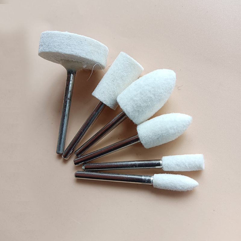 羊毛磨头子弹和柱形毫米