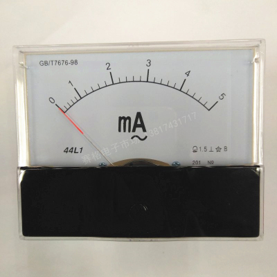 44L1 2MA5ma 20MA 30mA 50 100MA 300 500MA指针式交流毫安电流表