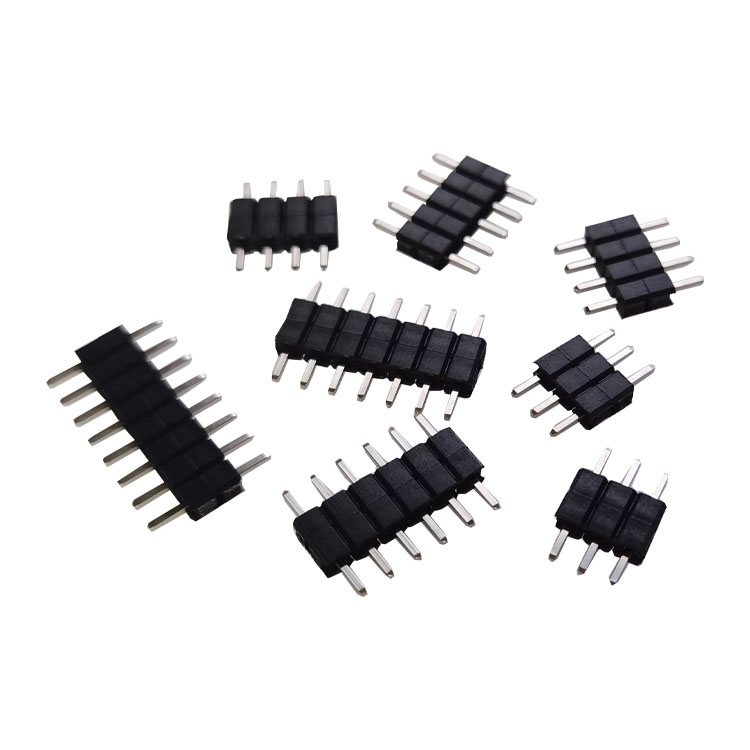 二塑料居中2.54MM间距1*1P/2P/3P/4P/5P/6P/8P/40P双塑排针单排