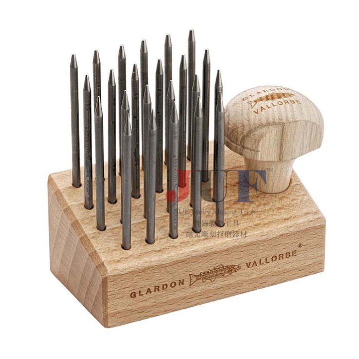 瑞士Vallorbe鱼牌 23支套装吸珠针 吸珠钉起钉抛光镶嵌工具