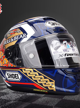 SR赛车 SHOEI X14祭限量版招财猫二代马奎斯封王成人头盔限量版