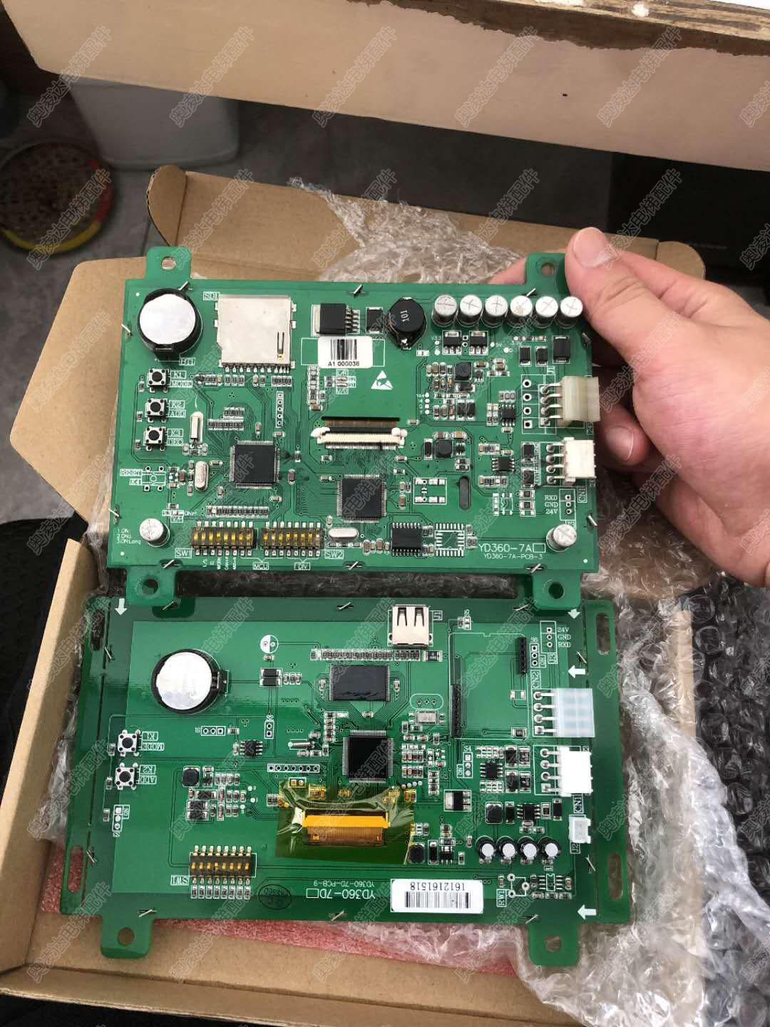 广东奥尔斯电梯轿内液晶显示器 7寸彩屏图片机YD360-7A显示板全新