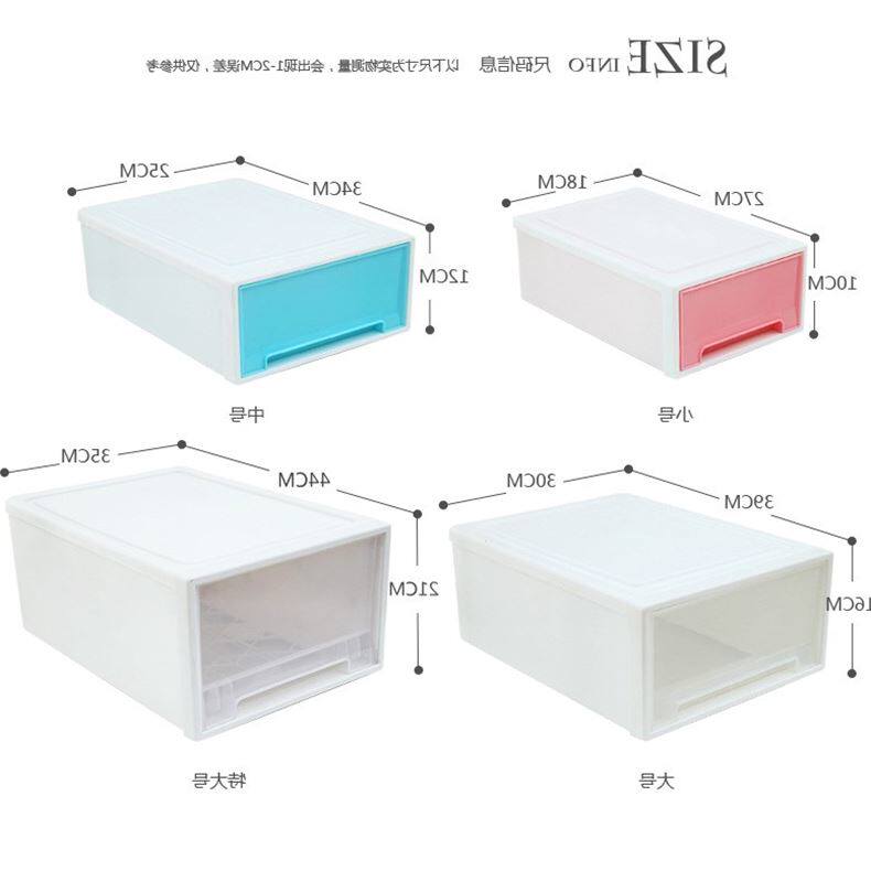 New Stackable drawer transparent plastic storage