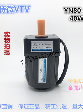 微特微VTV异步电动机减速机马达调速定速感应电机YN80-40-80JB18G