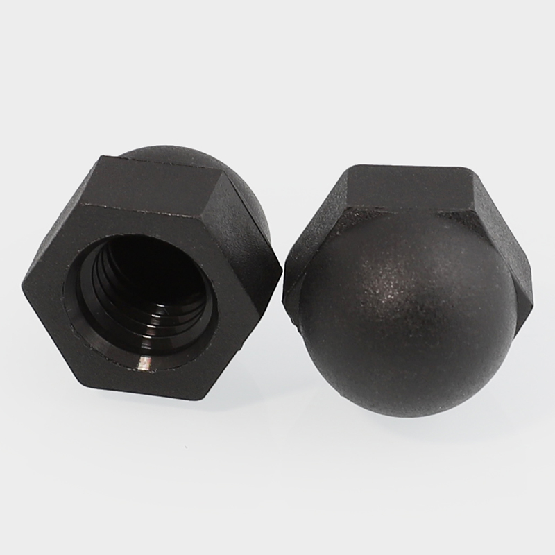 尼龙盖型螺母螺帽塑料盖形圆头球形螺丝帽M3M4M5M6M8M10M12M16M20