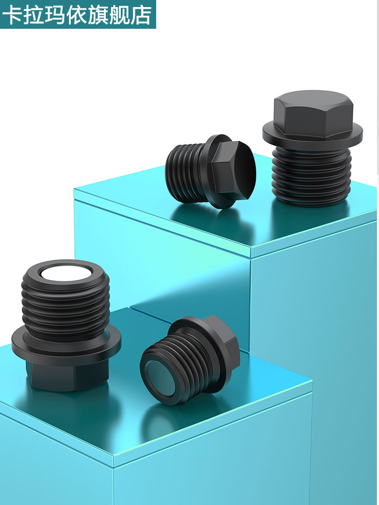 磁性外六角法兰面堵头碳