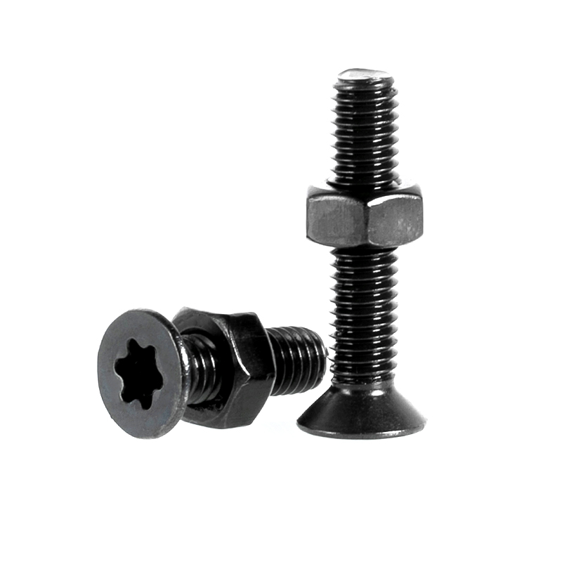 黑色不锈钢螺丝沉头平内