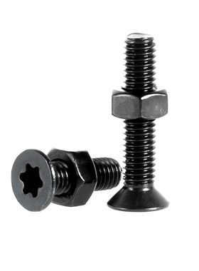 黑色304不锈钢螺丝沉头平头内梅花螺栓螺丝钉螺母套装M23456M8M10