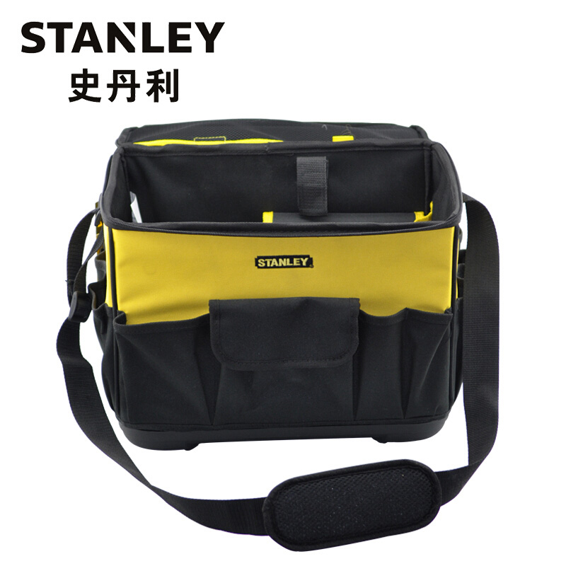 史丹利/STANLEY 方形塑底加厚工具包15寸93-232-23C单肩工具背包